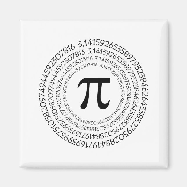 Aimant Pi Day Shirt Funny Pi Tshirt cadeau pour Maths Lov (Devant)