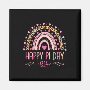 Aimant Pi Day Spiral Pi Math Enseignant 3.14 Leopard Arc-