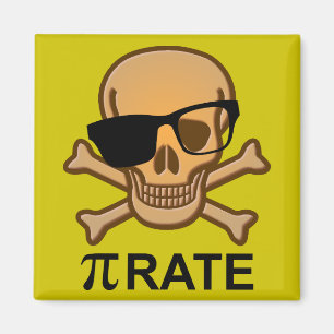 Aimant Pi Pirate Funny Math Géométrie Réfrigérateur Aiman
