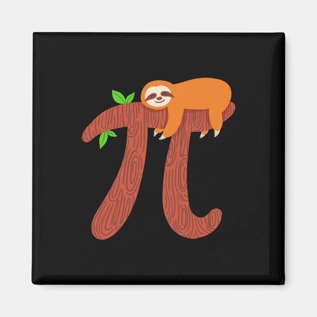 Aimant Pi Sloth Math Mathematicique Enseignant Don (Devant)