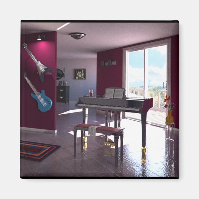 Aimant Piano dans l'aimant de chambre (Devant)