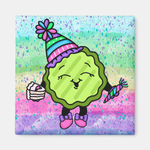 Aimant Pickle d'anniversaire   Casquette d'anniversaire r
