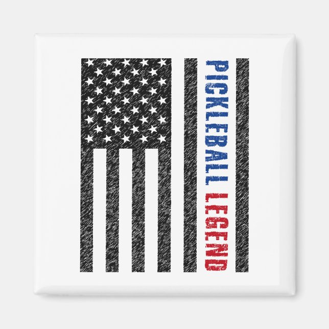 Aimant Pickleball Legend USA (Devant)