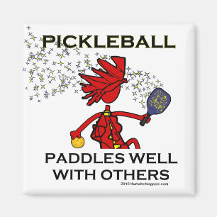 Aimant Pickleball Paddles Bien Avec D'Autres