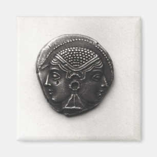 Aimant Pièce de monnaie de Lampsacus avec une tête de
