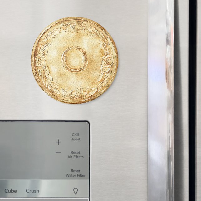 Aimant Pièce d'or (In situ (réfrigérateur))