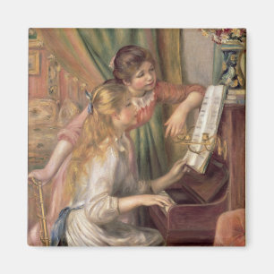 Aimant Pierre A Renoir   Jeunes filles au piano