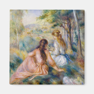 Aimant Pierre-Auguste Renoir - Dans le pré