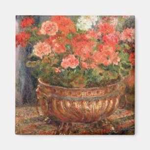 Aimant Pierre géraniums de Renoir un   dans un bassin de