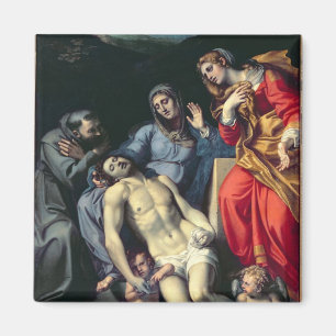 Aimant Pieta avec St Francis et St Mary Magdalene, c.1