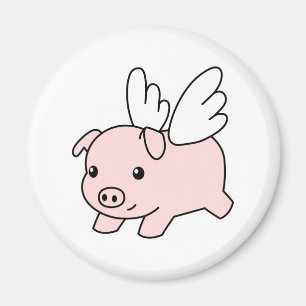 Aimant Pig volant - Piglet avec ailes