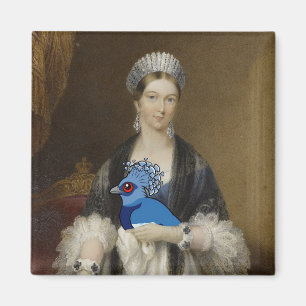 Aimant Pigeon couronné par Victoria de la Reine