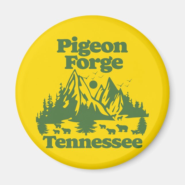 Aimant Pigeon Forge Tennessee (Devant)