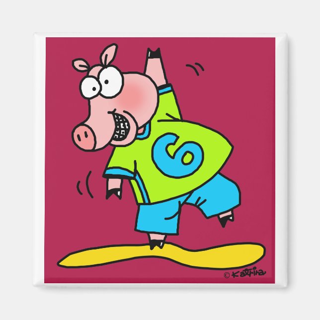 Aimant Piggy Dancing (Devant)