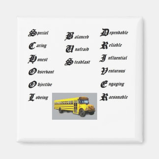 Aimant Pilote de bus scolaire
