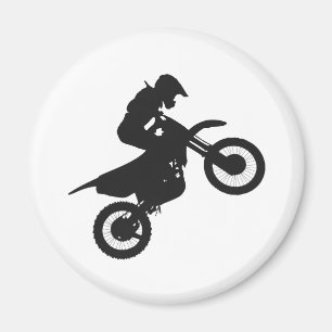 Aimant Pilote Motocross - Choisir la couleur arrière - p
