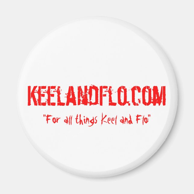 Aimant Pimez votre réfrigérateur avec Keel et Flo (Devant)