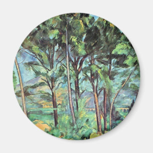 Aimant Pin avec Viaduc par Paul Cezanne, Art Vintage