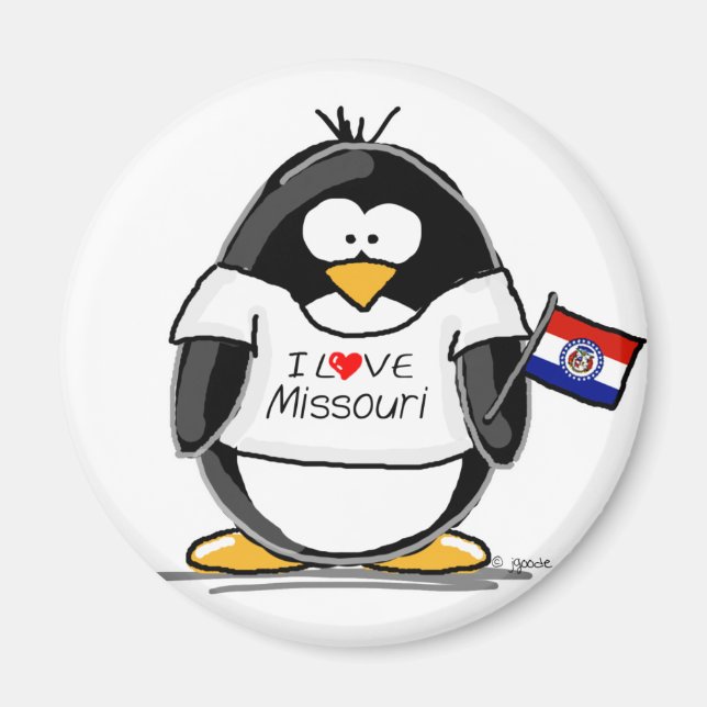 Aimant Pingouin du Missouri (Devant)