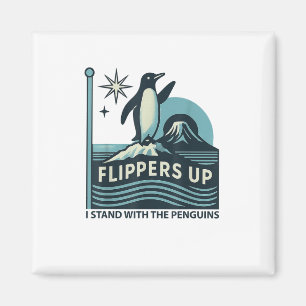 Aimant Pingouin Flippers En Haut Je Me Trouve Avec Le Pin