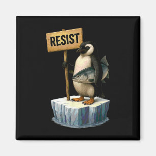 Aimant Pingouin Funny Résiste aux pingouins Cool Résiste