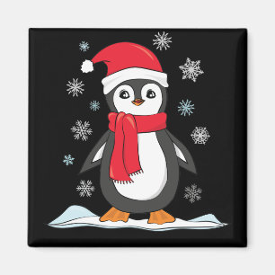 Aimant Pingouin mignon de Noël