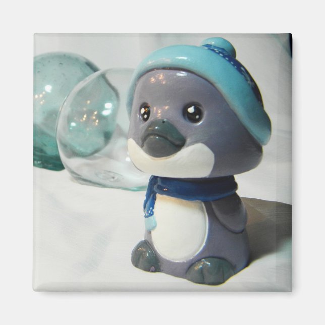 Aimant Pingouin pourpre I (Devant)