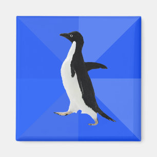 Aimant Pingouin socialement maladroit ("personnaliser"