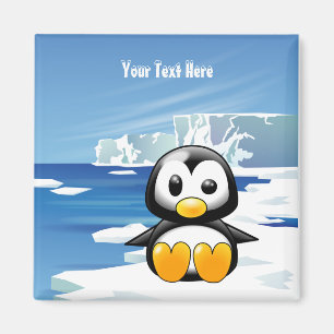 Aimant Pingouin sur la glace