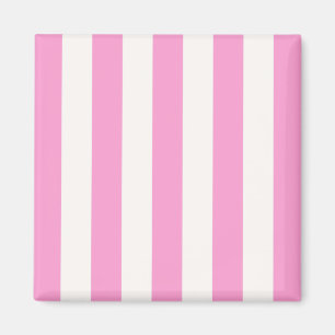Aimant Pink and White Extra Large Stripe