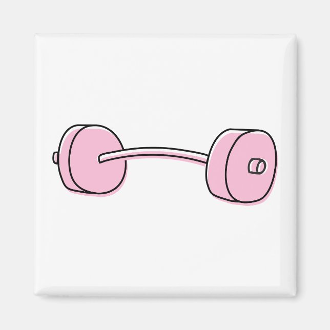 Aimant Pink Barbell (Devant)