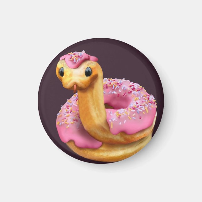 Aimant Pink Donut Snake (Devant)