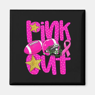 Aimant Pink out football pink ribbon breast cancer