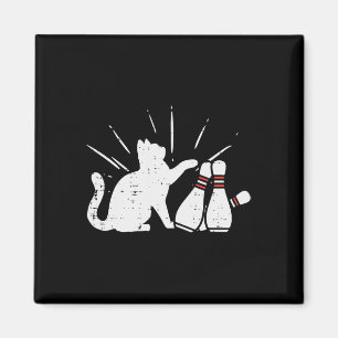 Aimant Pins de quilles de chats Amusants Bowler Girls Tod