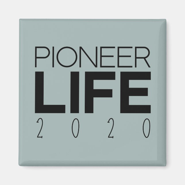 Aimant Pioneer Life 2020 Grey Blue (Devant)