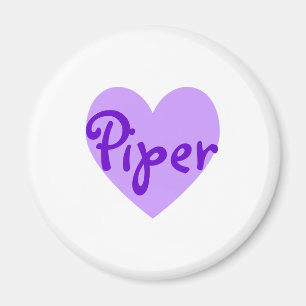 Aimant Piper en violet