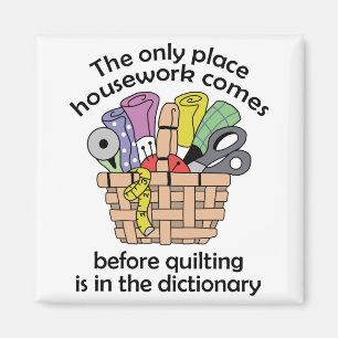 Aimant Piquer avant les travaux domestiques