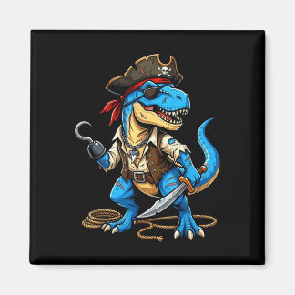 Aimant Pirate dinosaur t rex boys girls kids funny