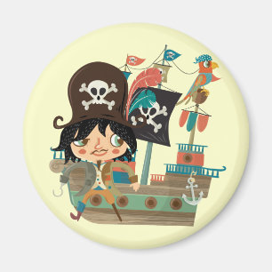 Aimant Pirate et bateau de pirate