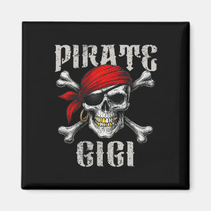 Aimant Pirate Gigi Jolly roger Drapeau Et Crossbones Crân