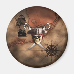 Aimant Pirate map