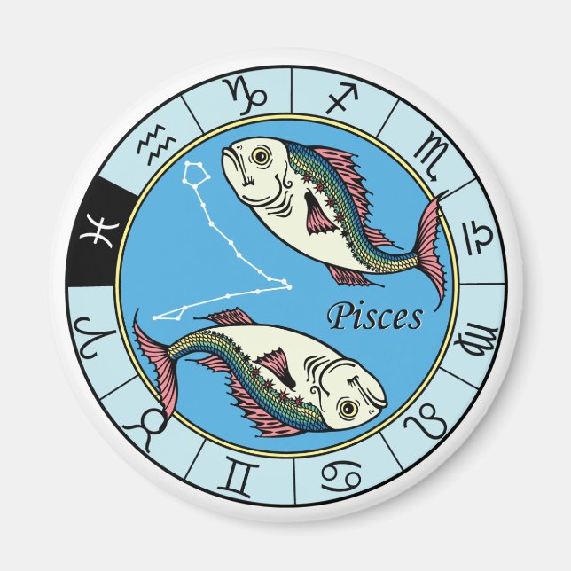 Aimant pisces zodiac (Devant)