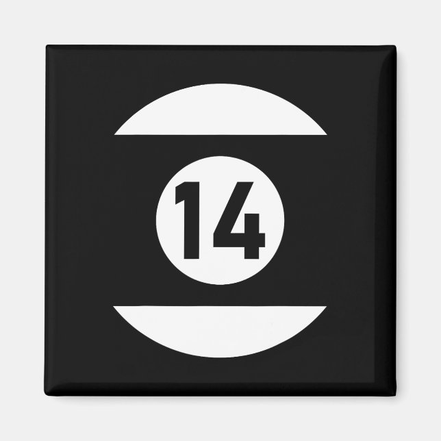 Aimant Piscine Ll 14 Billiards Correspondants Cadeau Easy (Devant)