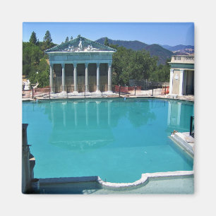 Aimant Piscine Neptune au Château de Hearst, San Simeon,