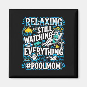 Aimant Piscine pour hommes maman nageant maman nageuse ma