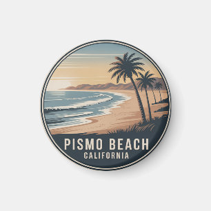 Aimant Pismo Beach, Californie Voyage Rétro