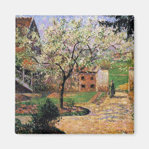 Aimant Pissaro : Arbre à prune floraison par Camille Piss