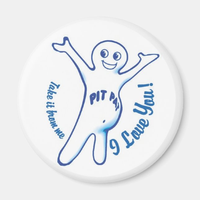 Aimant Pit Pat Pansexual Spokesthing (Devant)