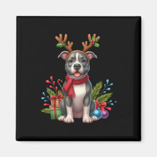 Aimant Pitbull Reindeer Noël Noël Noël Noël Noël Noël X