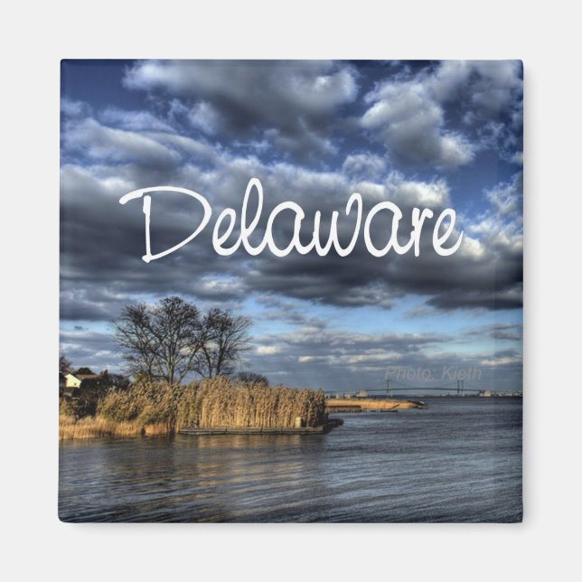 Aimant Pittoresque Delaware USA State Souvenir Frigo Magn (Devant)